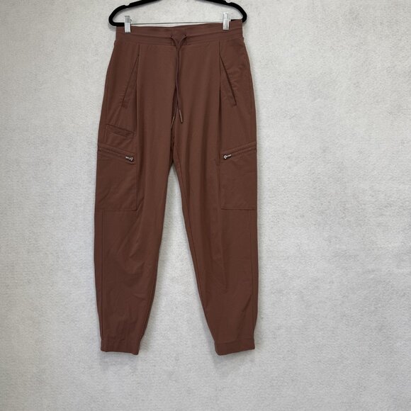 Athleta Pants Womens 4 Brown Venture Pant Jogger Cargo Pockets Stretch - Picture 1 of 12